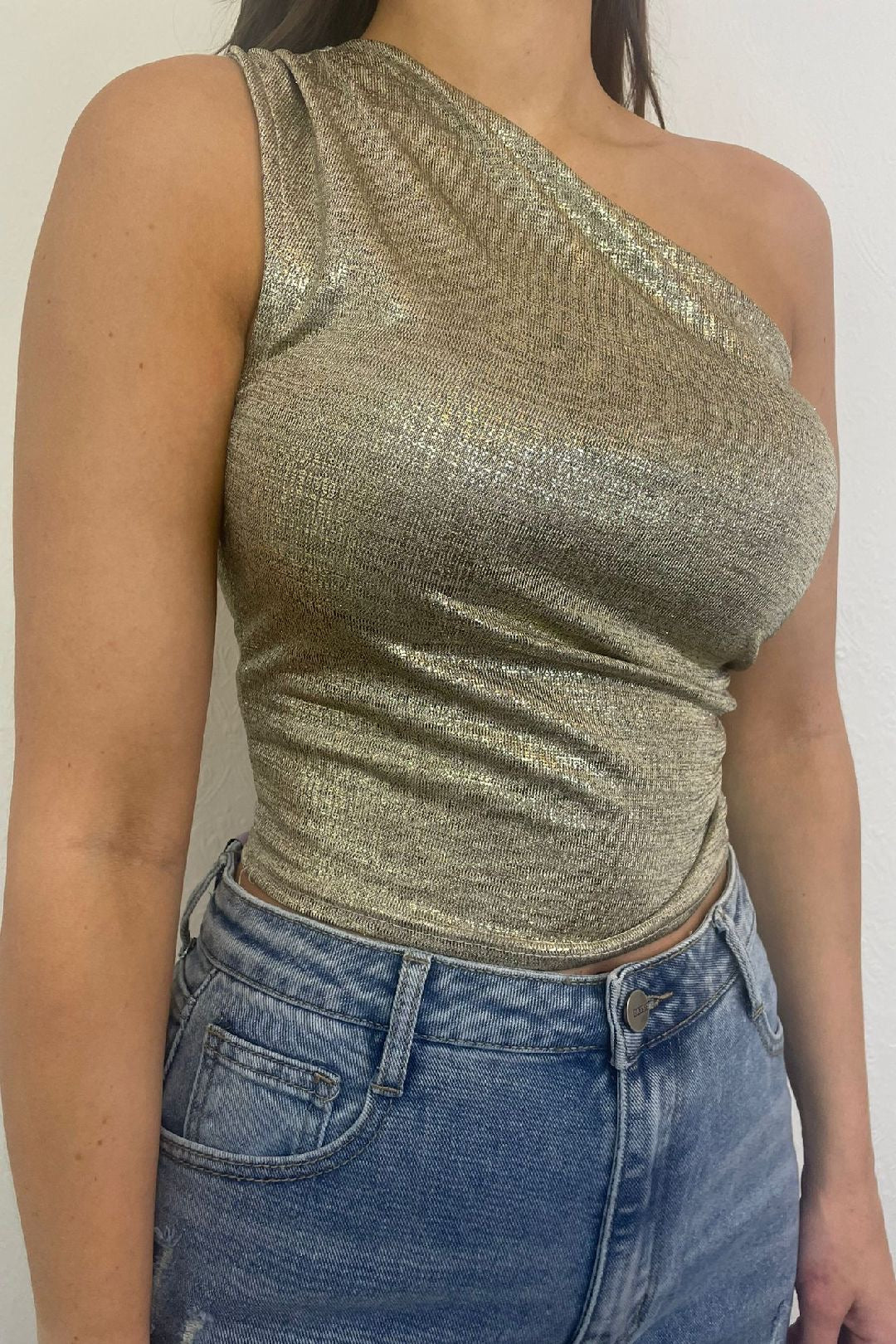 Gold one 2024 shoulder top