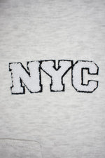 Marl Grey NYC Cropped Sweatshirt & Wide Leg Joggers Set