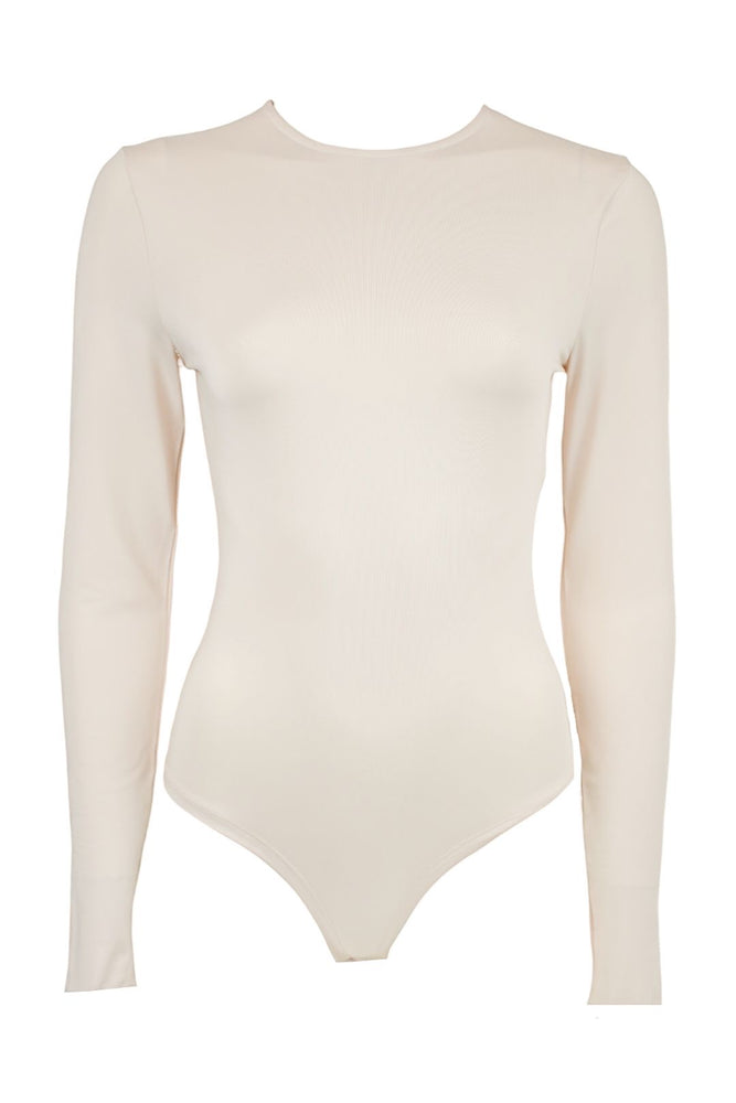 Cream Long Sleeve Bodysuit