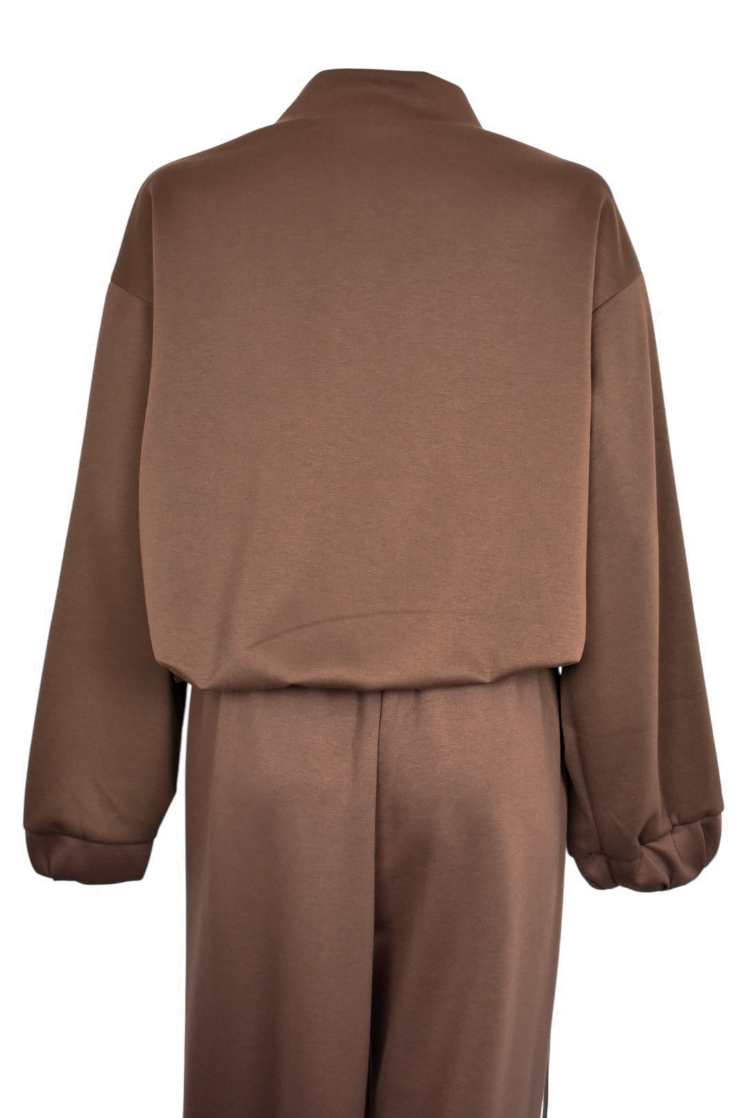 Brown & Brown Strip Zip Up Jacket Loungesuit
