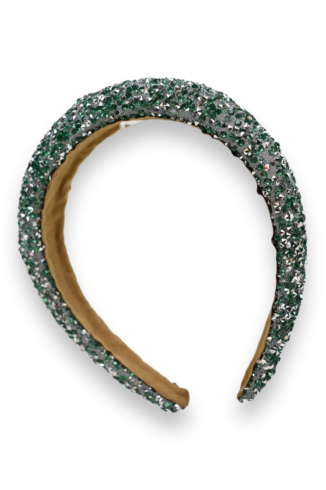 Green Crystal Embellished Hairband