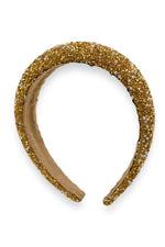 Gold Crystal & Pearl Embellished Hairband