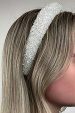 White AB Crystal Embellished Hairband