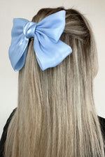 Baby Blue Organza Hair Bow