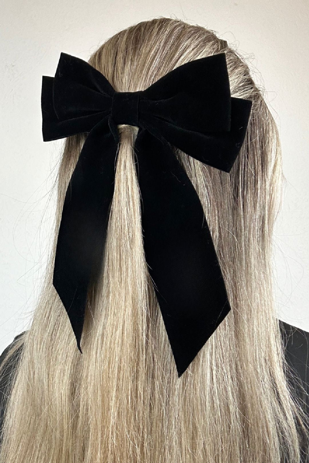 Black Velvet Hair Bow