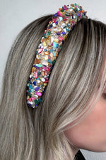 Gold Multi Crystal Embellished Hairband