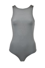 Dark Grey Sleeveless Bodysuit
