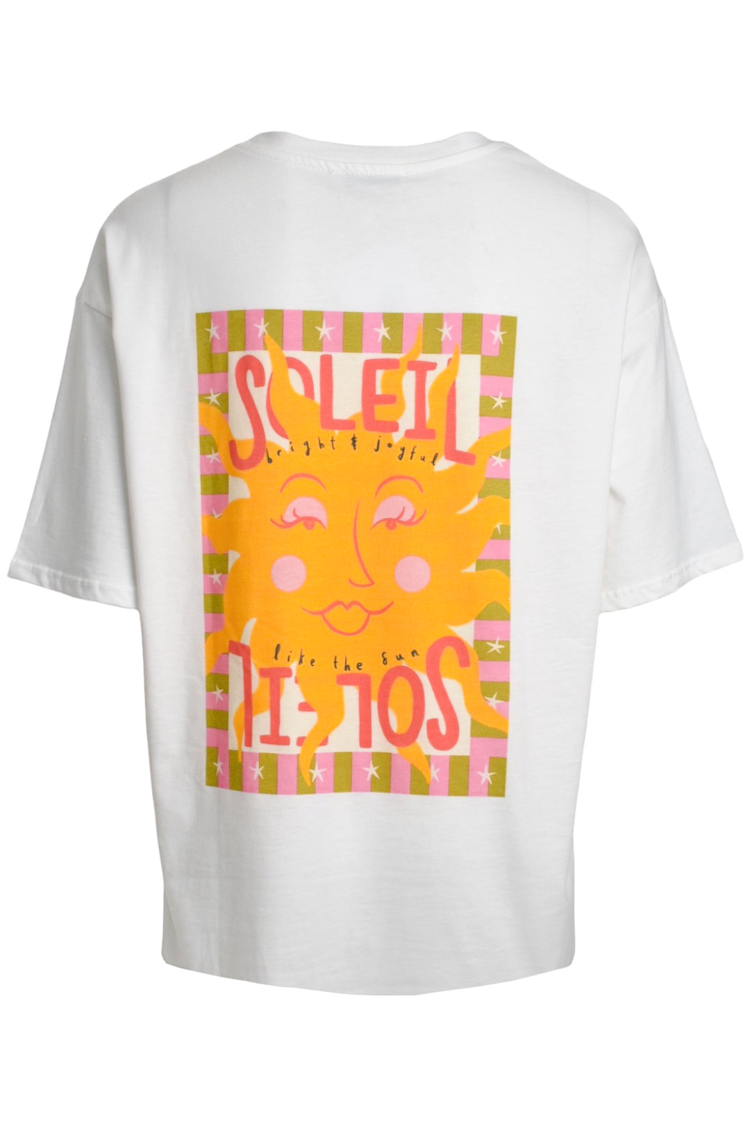 White Soliel Print T-Shirt