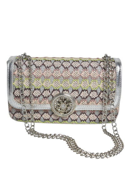 Silver & Pastels Cross Body Bag