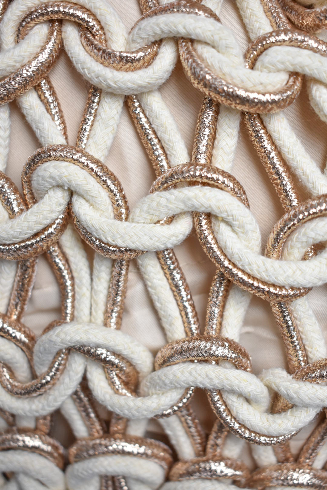 Cream & Gold Chunky Crochet Grab Bag