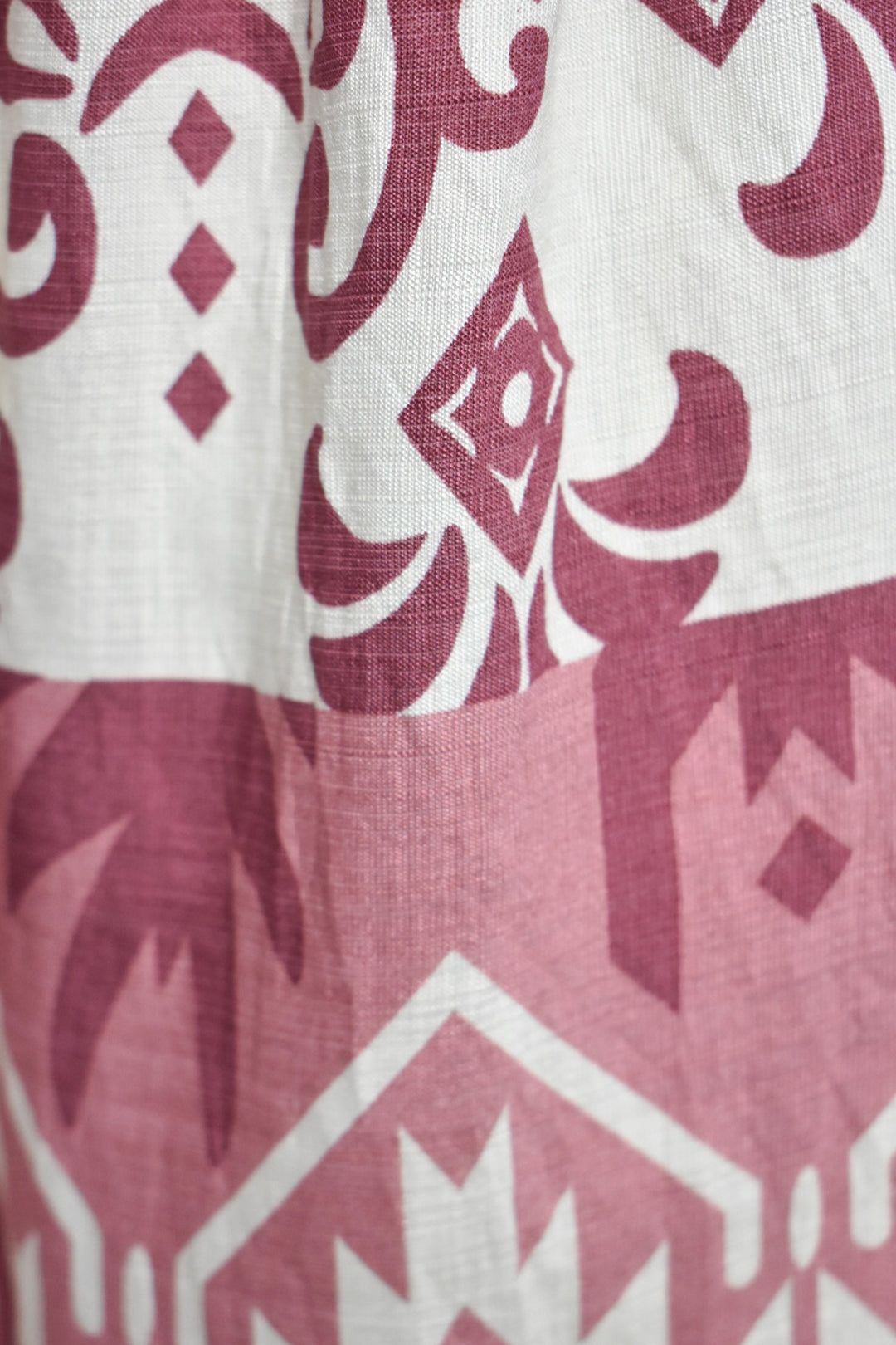 Pink Aztec Print Belted Shorts