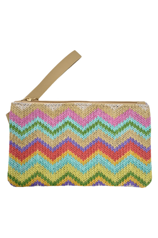 Multi Woven Zig Zag Wristlet
