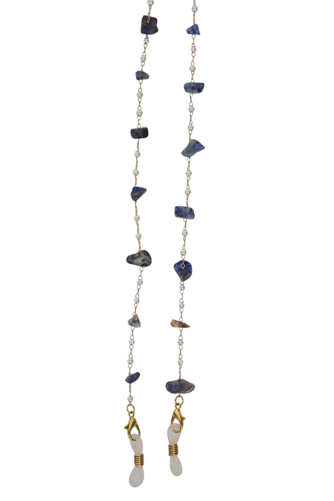 Navy & Pearl Crystal Sunglasses Chain