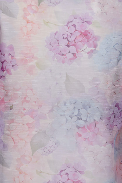 Pastel Floral Print Frill Blouse