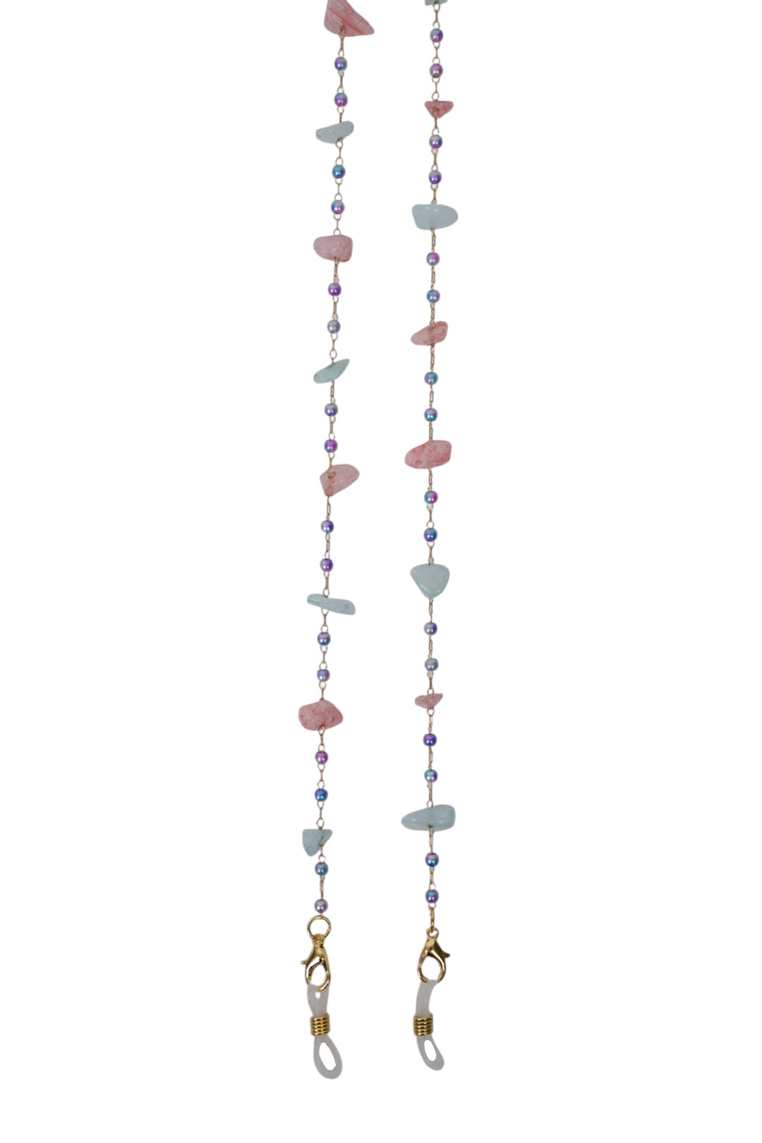 Pink & Blue Crystal Sunglasses Chain