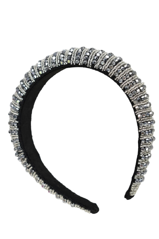 Silver Beaded Hairband
