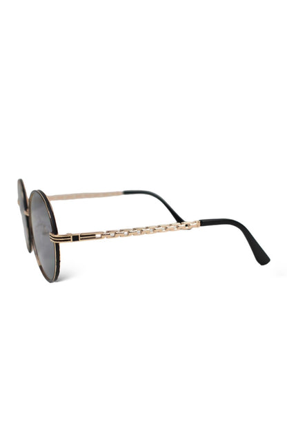 Womens BORDEAUX Black & Gold Sunglasses 2