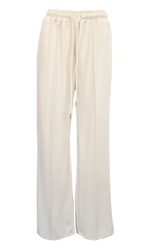 Beige Wide Leg Joggers