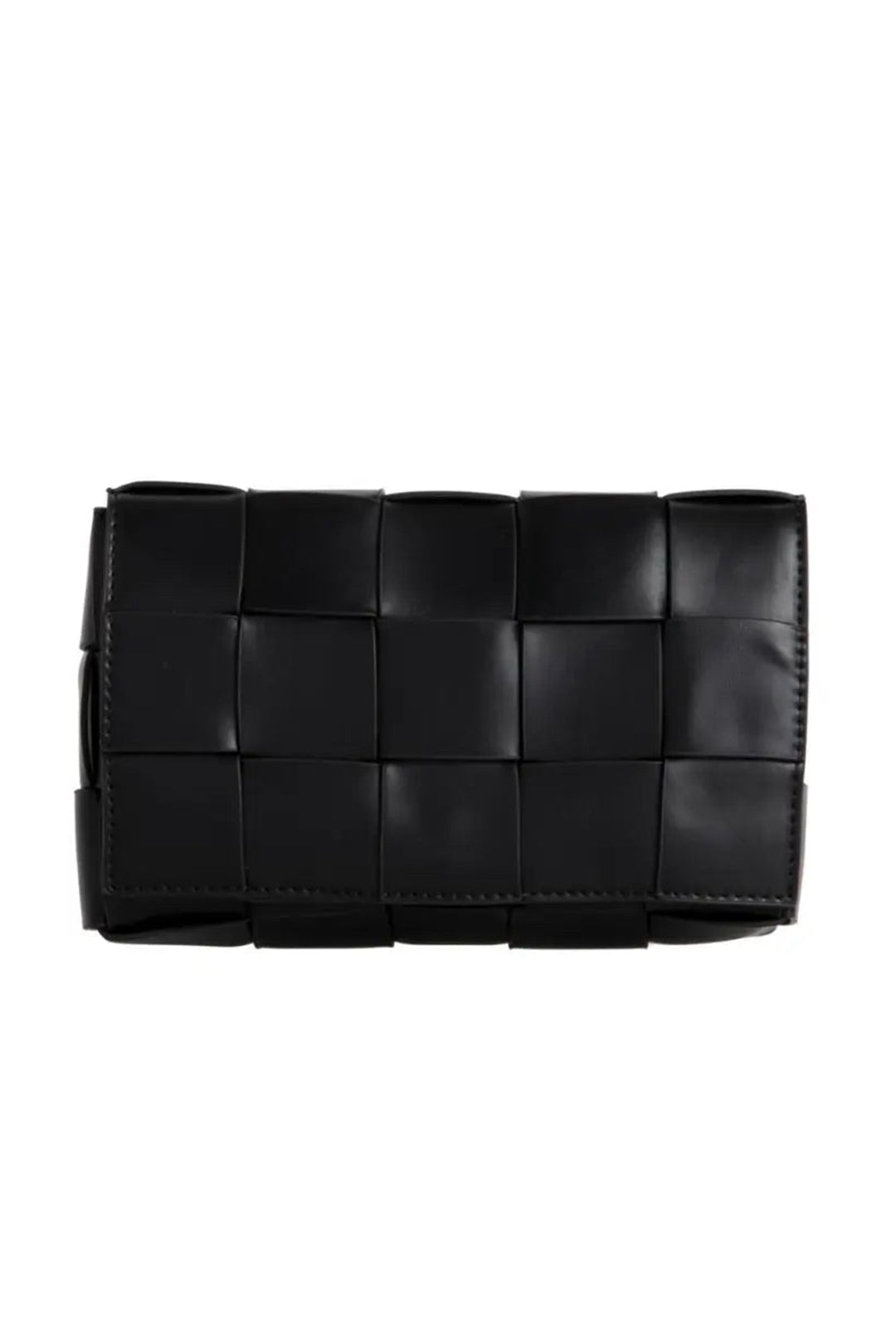 Black Woven Cross Body Bag