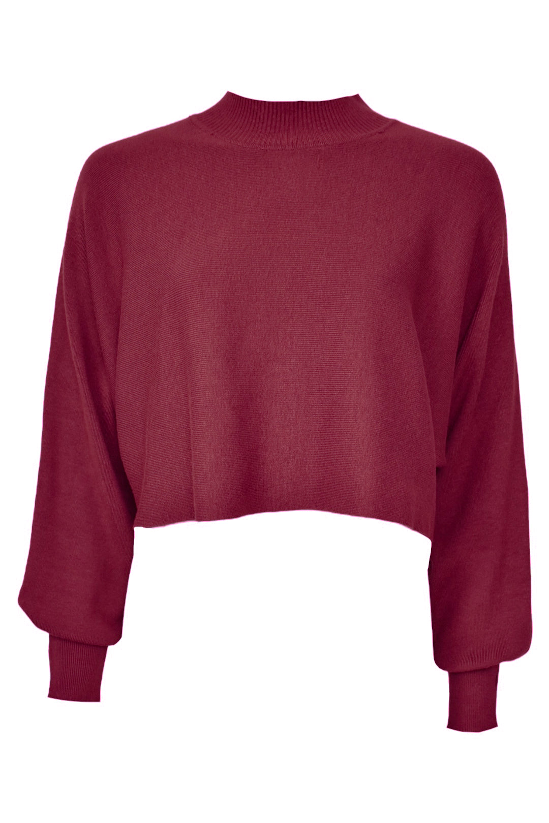 Womens Burgundy Knitted Jumper & Dress Co-ord 