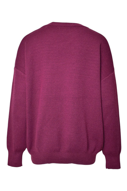 Womens Burgundy PARIS Jumper