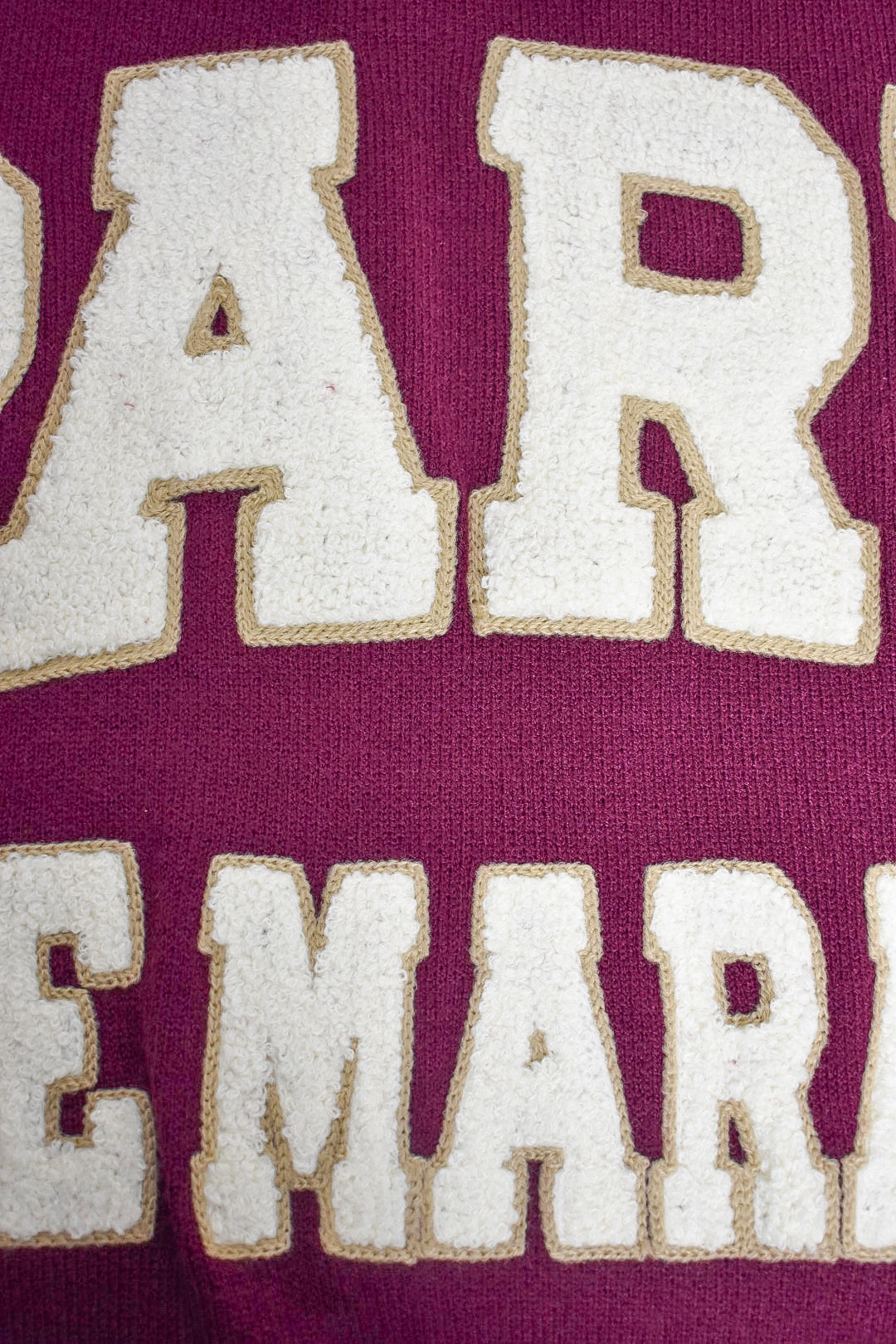 Womens Burgundy PARIS Jumper