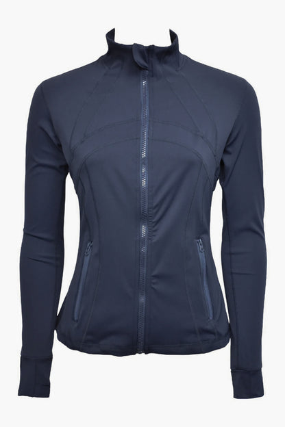 Charcoal Active Leggings & Zip Up Jacket Set