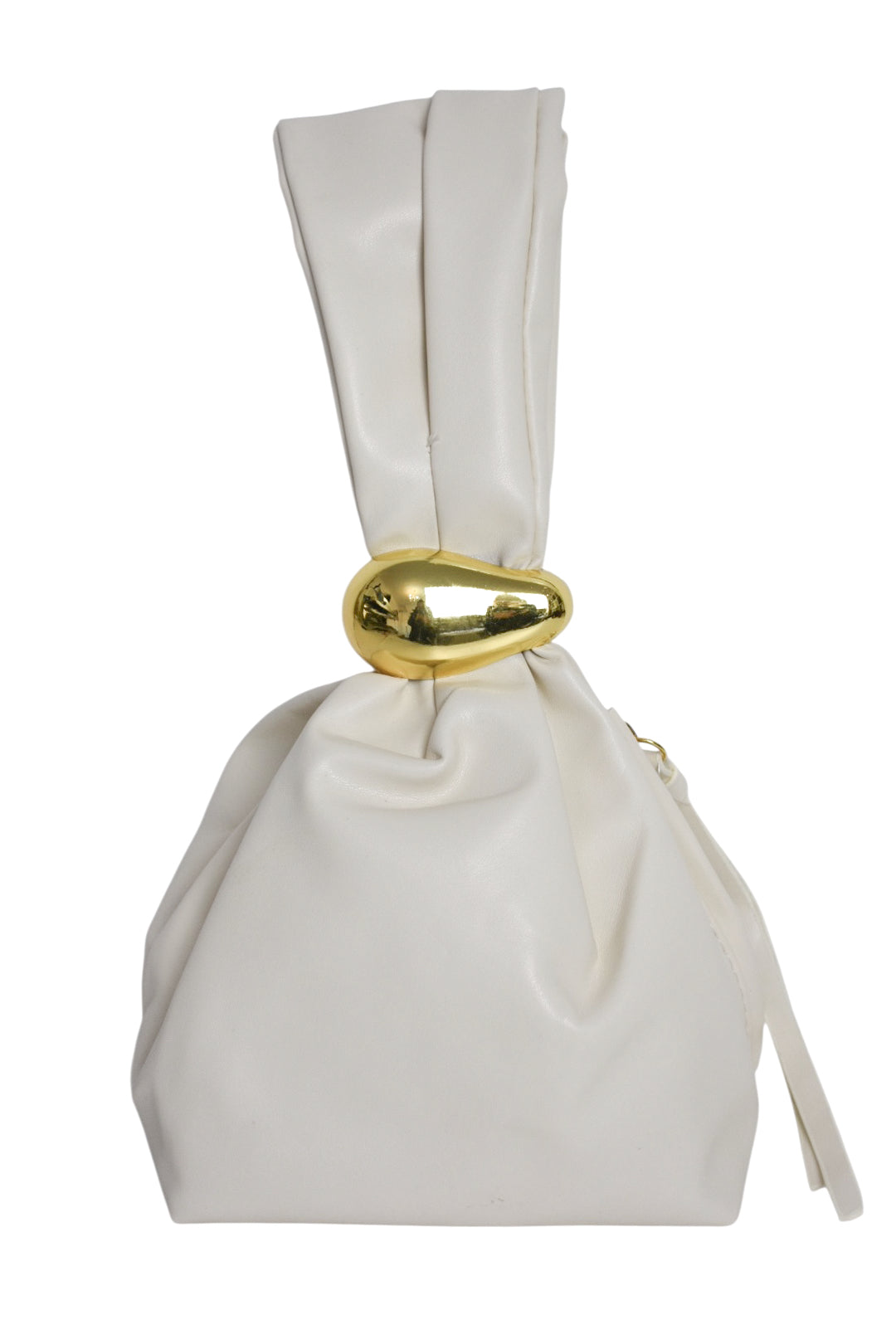 Cream & Gold Pouch Wristlet