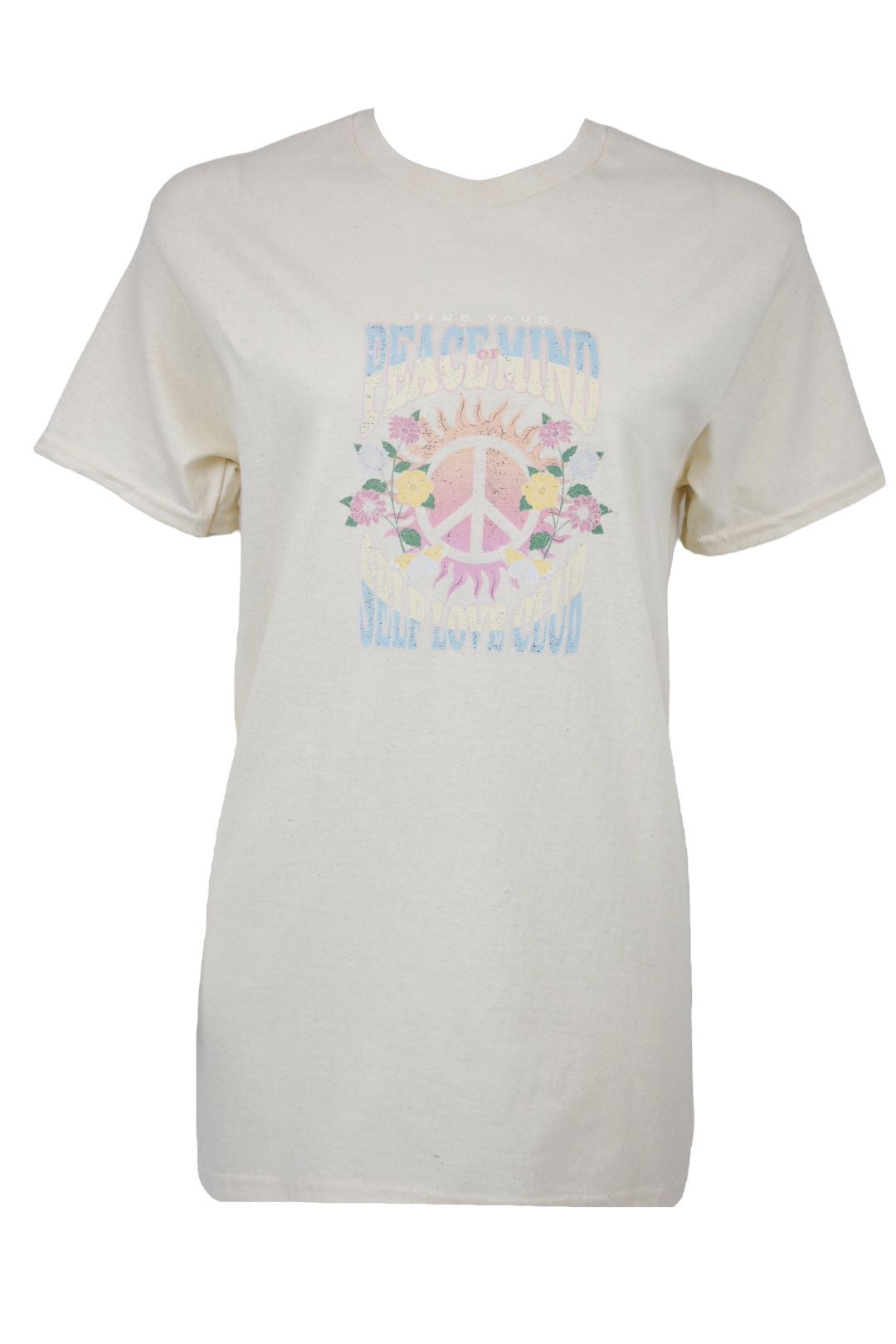 Womens Cream Self Love Club T-Shirt