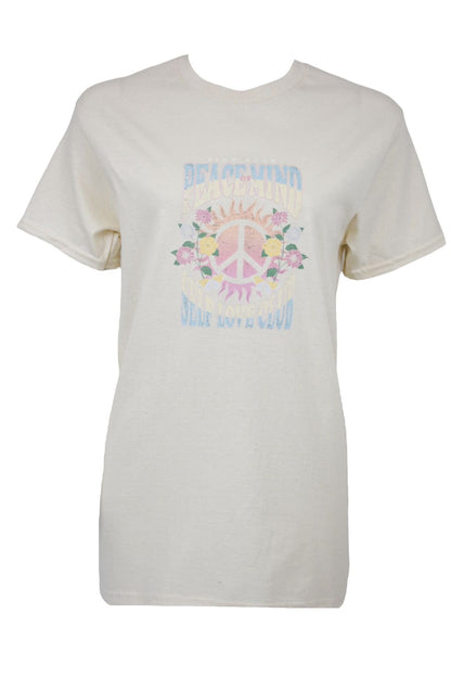 Womens Cream Self Love Club T-Shirt