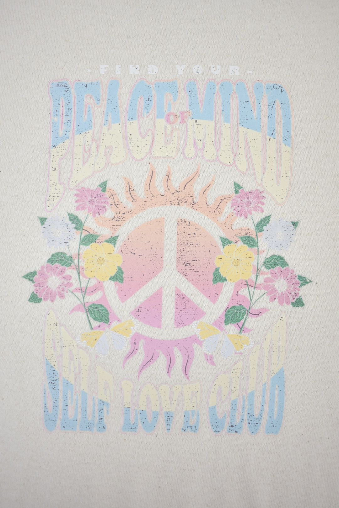 Womens Cream Self Love Club T-Shirt 2