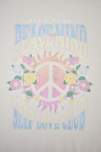 Womens Cream Self Love Club T-Shirt 2