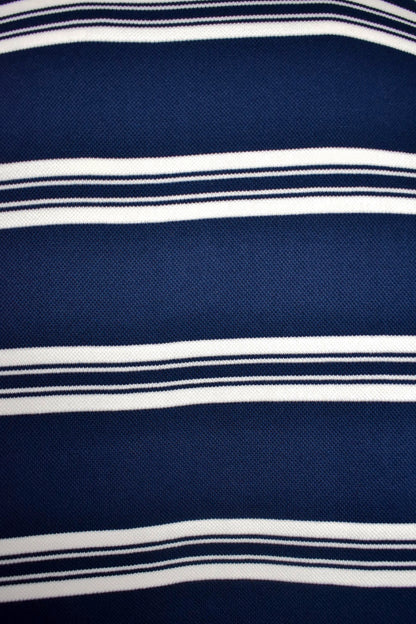Womens Navy Striped Rugby Top 