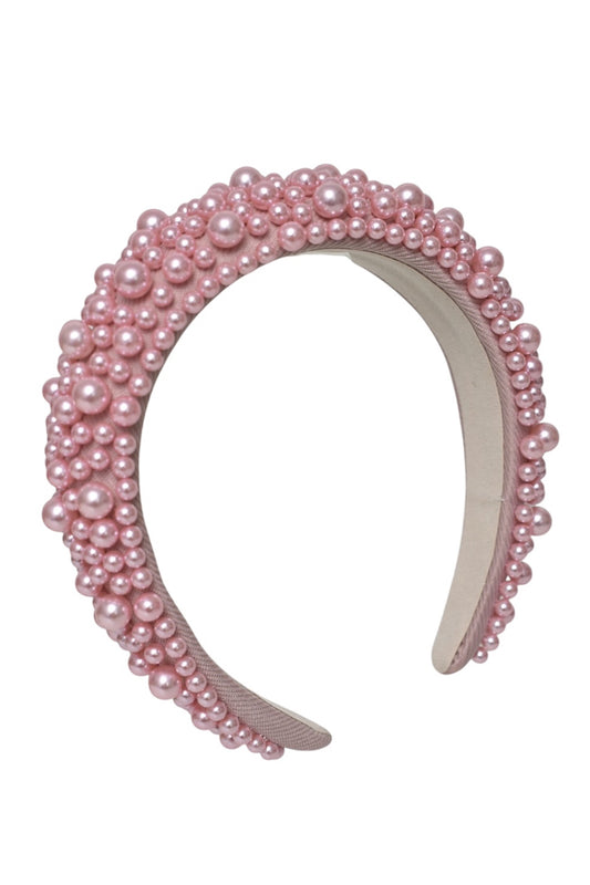 Pink Pearl Hairband