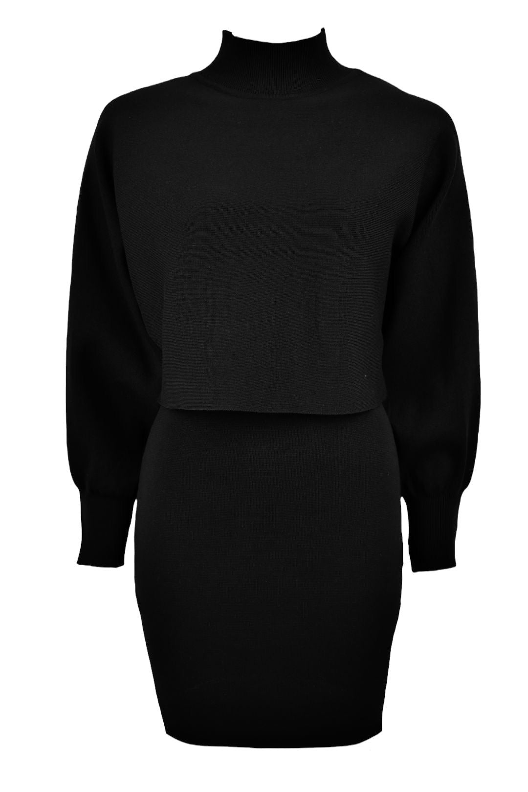 Black Knitted Jumper & Dress Co-ord