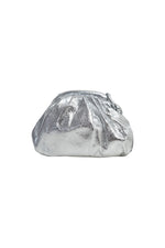 Silver Metallic Mini Pouch Bag