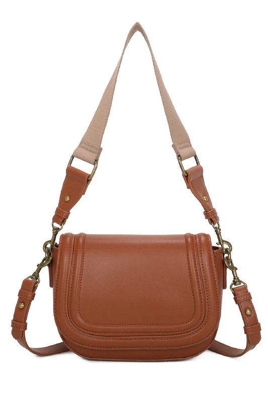 Tan Cross Body Satchel