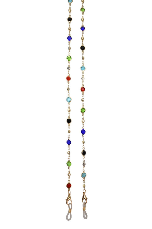 Multi Round Jewel Sunglasses Chain