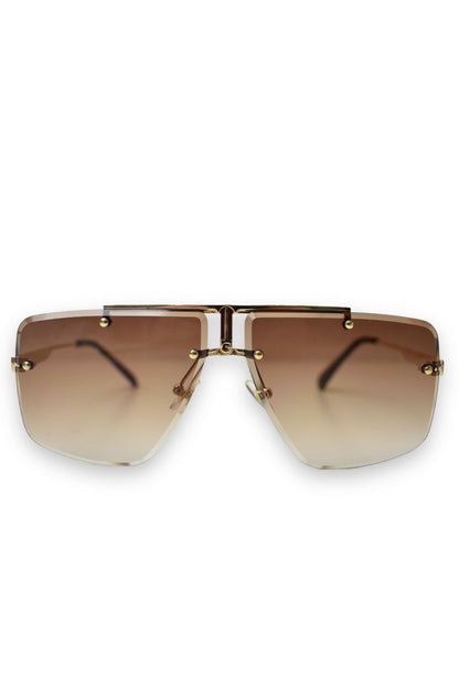 Womens PRAGUE Brown Sunglasses