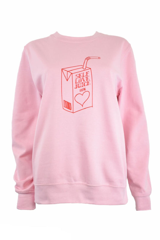 Womens Pink Self Love Juice Sweatshirt