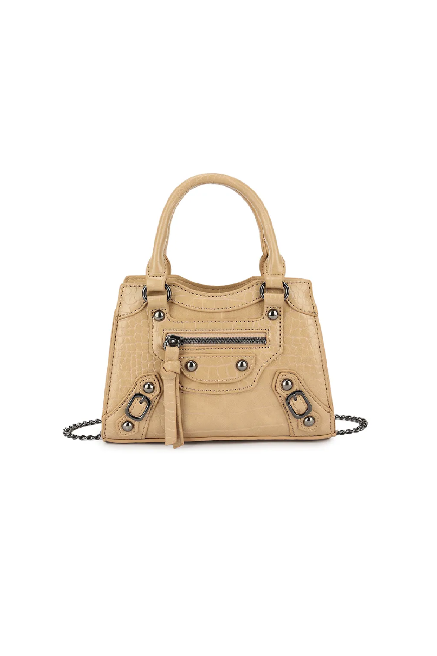 Beige Mini City Grab Bag