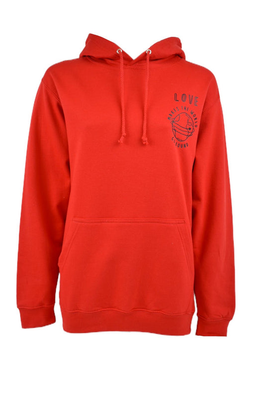 Red Love Makes The World Go Round Hoodie