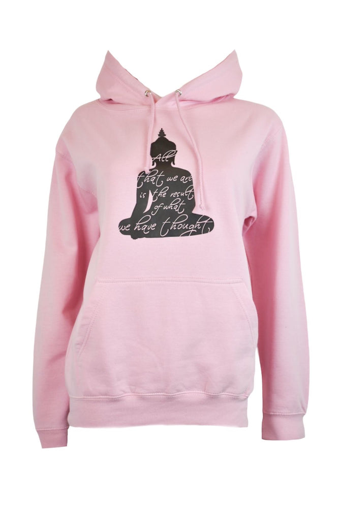 Pink Buddha Thoughts Hoodie