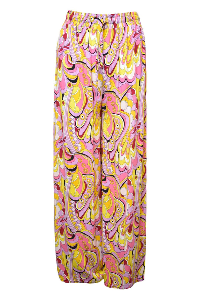 Pink Psychedelic Wide Leg Trousers