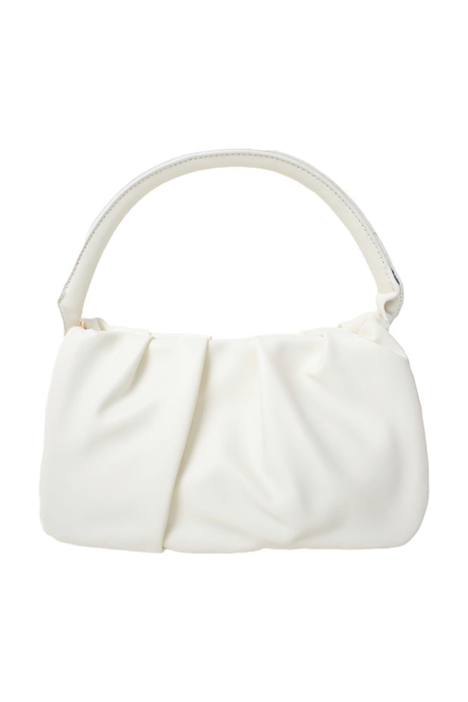 White Ruched Bag