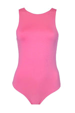 Candy Pink Sleeveless Bodysuit
