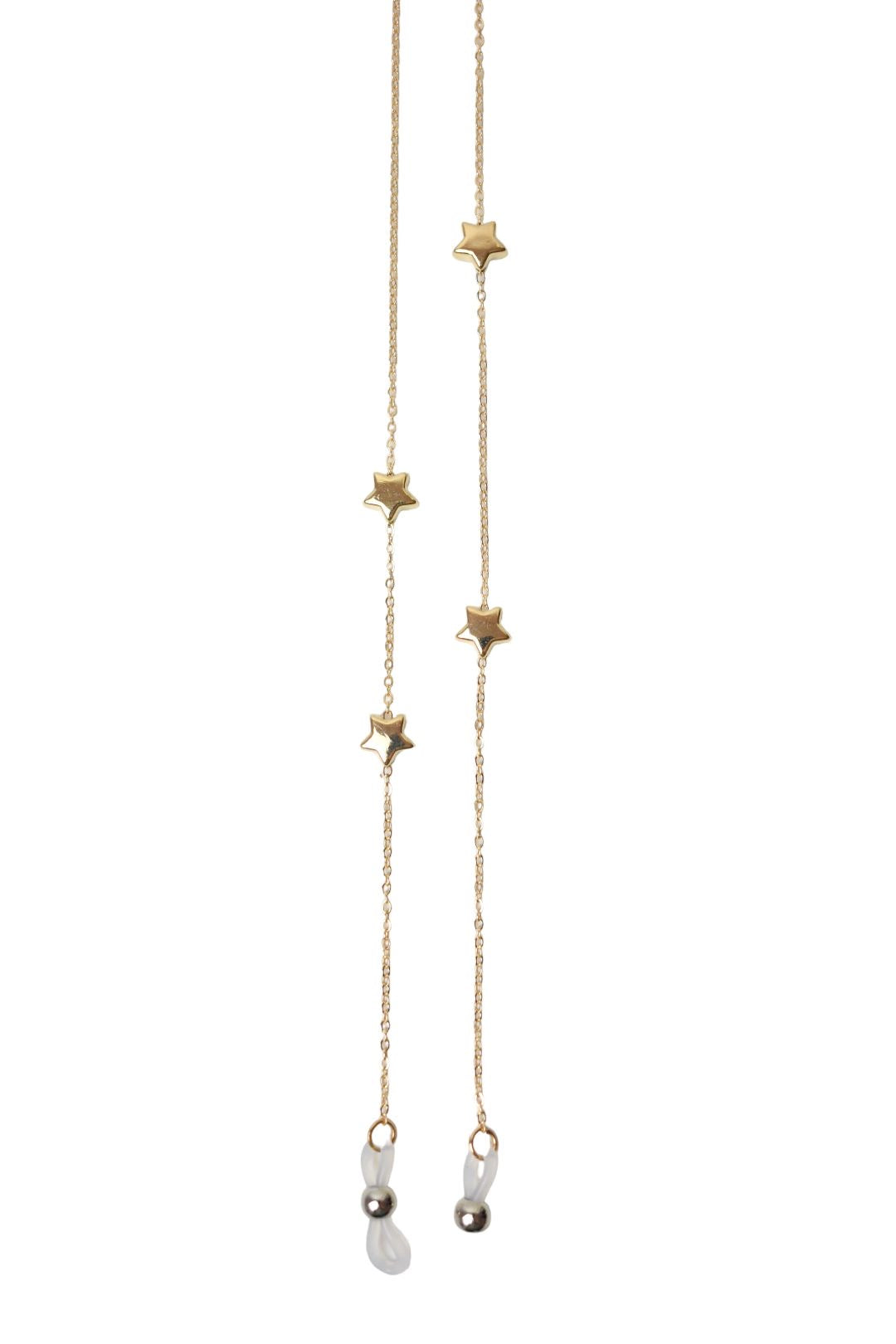 Gold 2 Star Sunglasses Chain