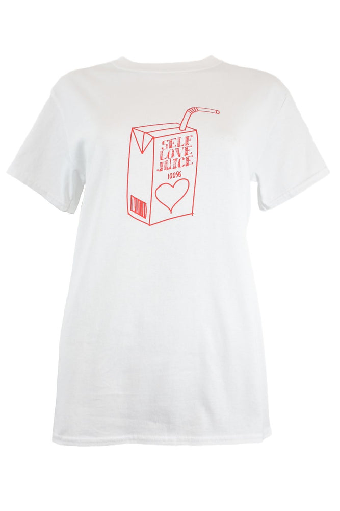 White Self Love Juice T-Shirt