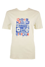 Cream 'Music Makes Me Stronger' T-Shirt
