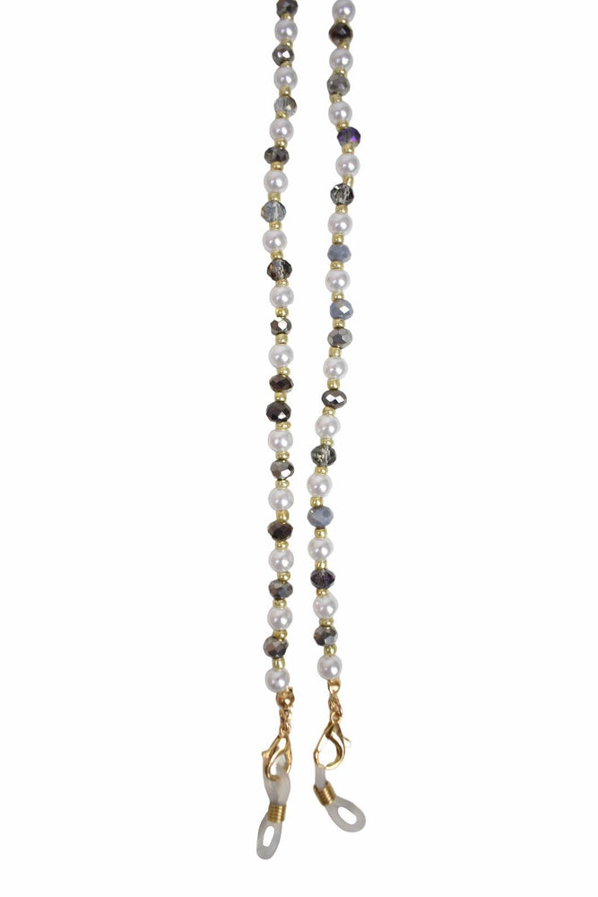Grey Jewel & Pearl Sunglasses Chain